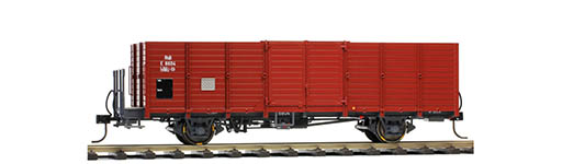074-9451104 - 0m - Holzwand-Hochbordwagen E 6604 dunkelbraun, RhB, Ep. III - IV - FORMNEUHEIT